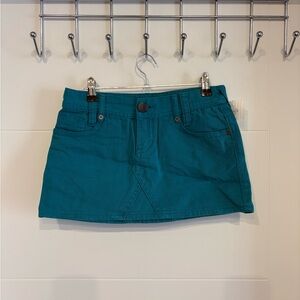 Vintage Roxy mini Skirt teal